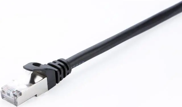 Alt view image 7 of 8 - V7 CAT6 STP Network (RJ45 m/m), Black 14ft
