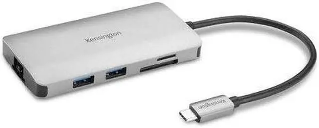 Alt view image 10 of 20 - Kensington 5-Port USB Type C Mobile Driverless Hub - Black, Silver