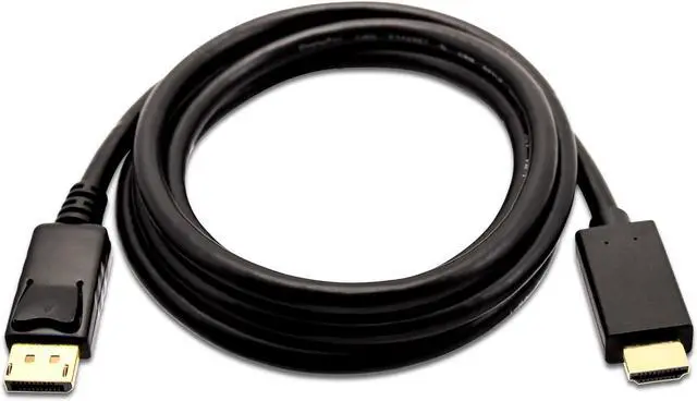 Alt view image 8 of 10 - V7 Black Video Cable Displayport Male To Hdmi Male 3M 10Ft