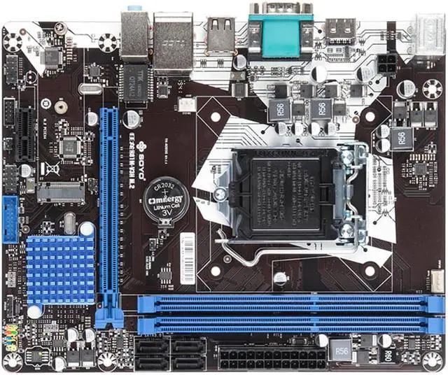 Alt view image 3 of 5 - SOYO H81M-V3H M.2 Motherboard Dual Channel DDR3 Memory VGA M.2 PCIEx4 SSD USB3.0 SATA LGA1155 Intel Original Motherboard