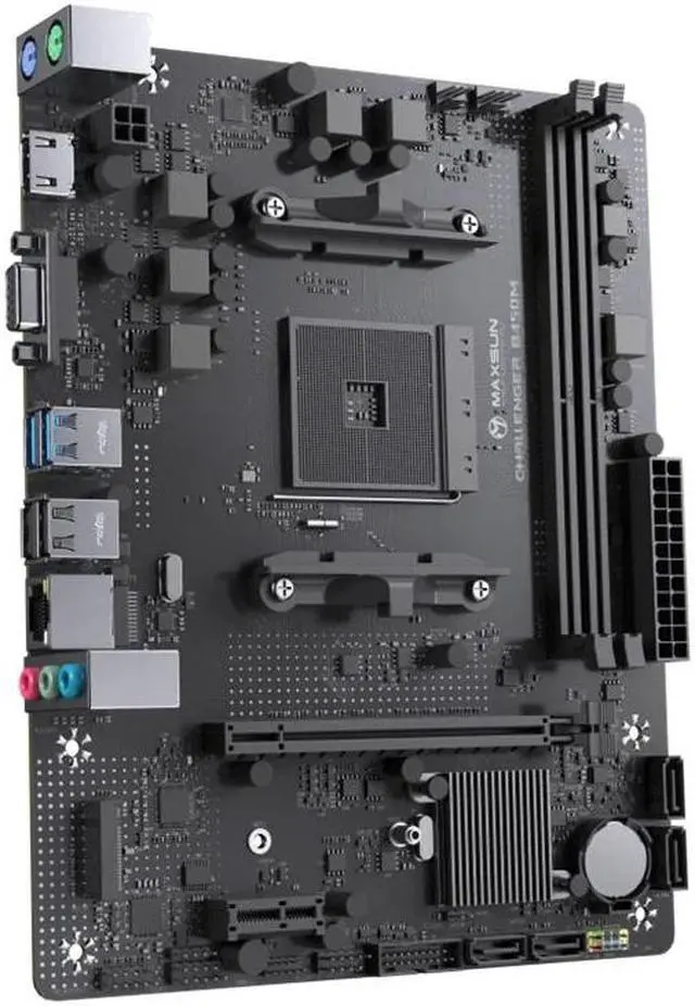 Alt view image 5 of 6 - MAXSUN Motherboard B450M Dual-channel DDR4 Memory AM4 APU Mainboard M.2 NVME (supports Ryzen 4500 5600 5600G CPU)