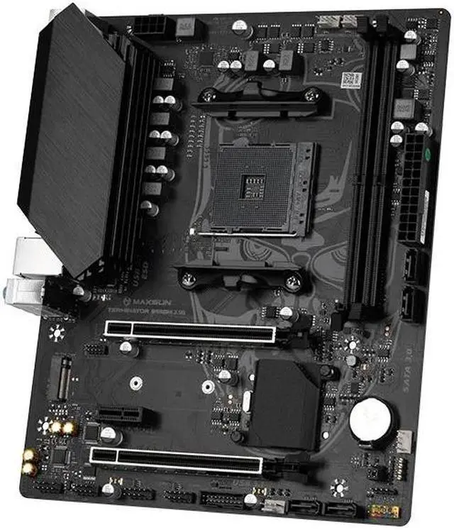 Alt view image 5 of 6 - MAXSUN B550M Gaming Motherboard DDR4 M.2 Supports Ryzen CPU R3 R5 R7 AM4 5600G 5700G 5700X Desktop Computer components