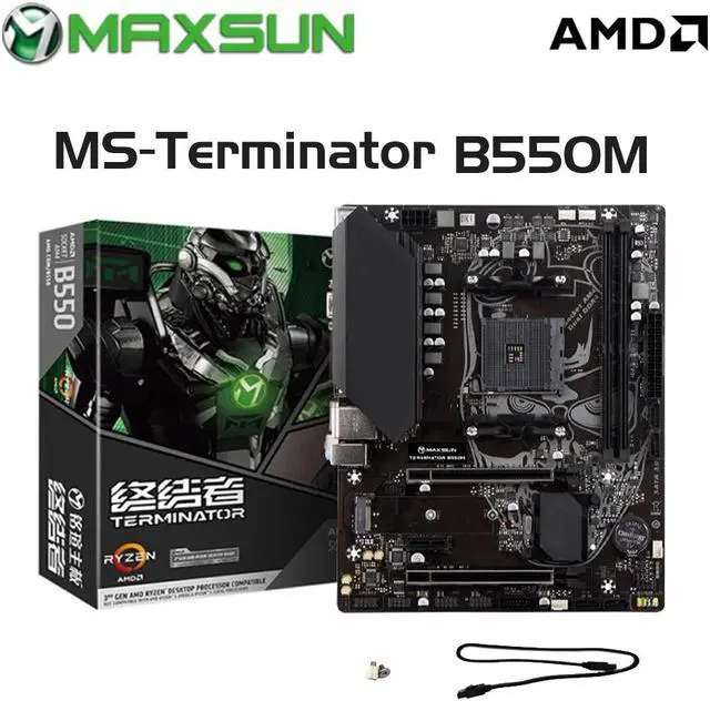 Main image of MAXSUN B550M Gaming Motherboard DDR4 M.2 Supports Ryzen CPU R3 R5 R7 AM4 5600G 5700G 5700X Desktop Computer components