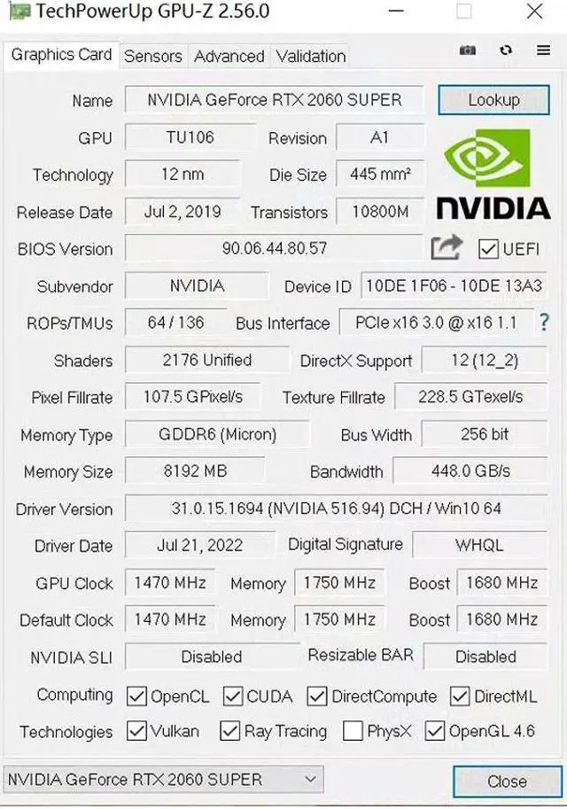 Alt view image 7 of 7 - SOYO GeForce RTX2060 SUPER 8G Graphics Cards GDDR6 Video Memory HDMI DP PCIE3.0x16 Gaming Video Card for Desktop PC