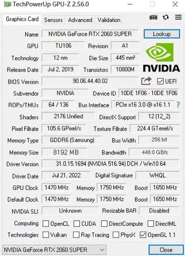 Alt view image 6 of 6 - SOYO GeForce RTX2060 SUPER 8G Graphics Cards GDDR6 Video Memory HDMI DP PCIE3.0x16 Gaming Video Card for Desktop PC