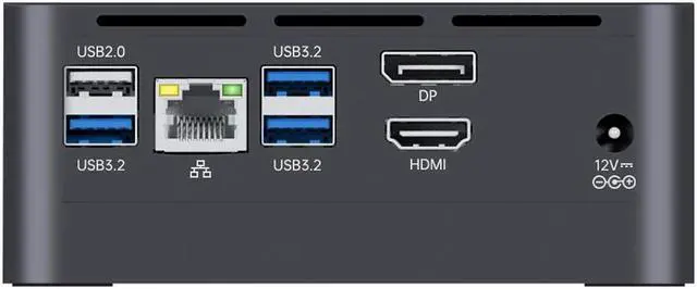 Alt view image 3 of 7 - SOYO M2 Plus Mini PC Intel 12th N100 CPU DDR4 16GB RAM 512GB SSD Dual-Band WiFi BT4.2 USB3.2 DP Gaming Computer Windows11