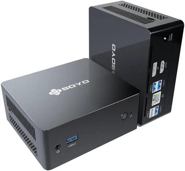 Alt view image 6 of 7 - SOYO M2 Plus Mini PC Intel 12th N100 CPU DDR4 16GB RAM 512GB SSD Dual-Band WiFi BT4.2 USB3.2 DP Gaming Computer Windows11