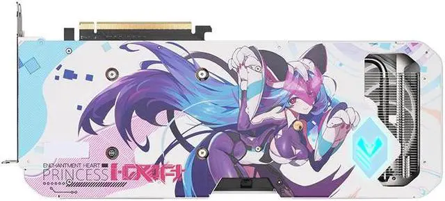 Alt view image 5 of 7 - MAXSUN GeForce RTX 4060 iCraft OC 8G Graphics Card, 3x WINDFORCE Fans, 8GB 128-bit GDDR6, PCI Express 4.0 x8, DLSS 3, HDMI 2.1a, DisplayPort 1.4a RGB, Anime White GPU