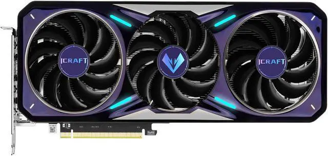Alt view image 7 of 7 - MAXSUN GeForce RTX 4060 iCraft OC 8G Graphics Card, 3x WINDFORCE Fans, 8GB 128-bit GDDR6, PCI Express 4.0 x8, DLSS 3, HDMI 2.1a, DisplayPort 1.4a Video Card