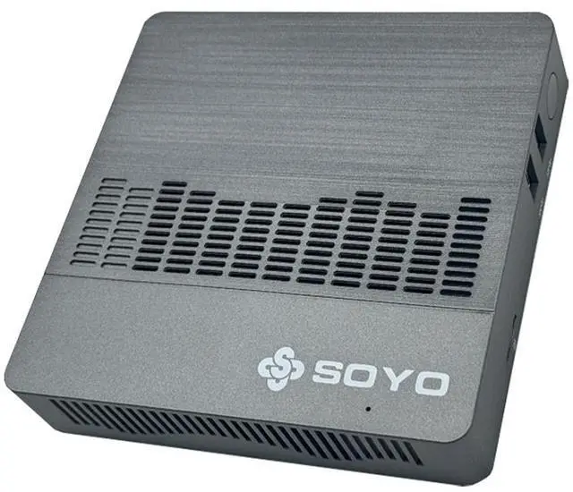 Alt view image 3 of 6 - SOYO M2 Air Mini PC Intel Celeron N4000 CPU Window11 6GB RAM 128GB ROM Dual-Band WiFi HDMI+VGA Portable Mini Computer BT4.2