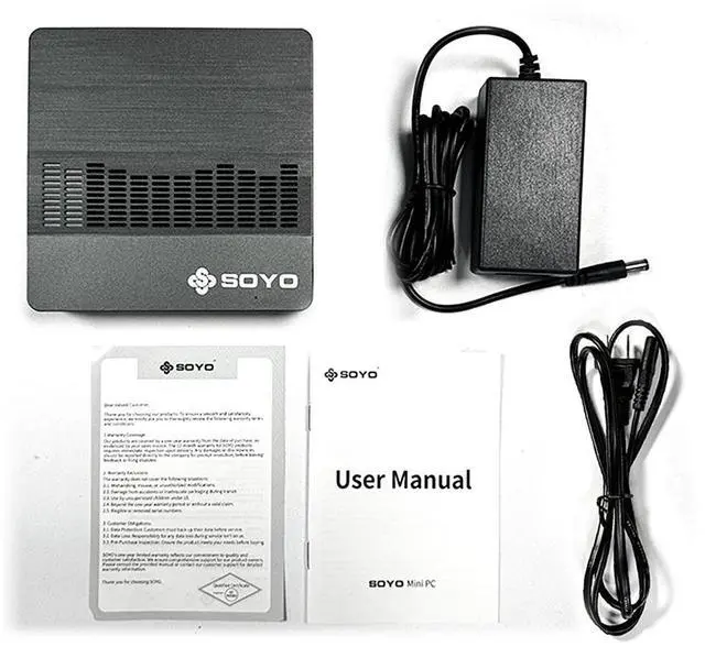 Alt view image 6 of 6 - SOYO M2 Air Mini PC Intel Celeron N4000 CPU Window11 6GB RAM 128GB ROM Dual-Band WiFi HDMI+VGA Portable Mini Computer BT4.2