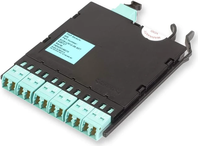 Main image of Corning ECM-UM12-05-93T 12 Fiber Pretium EDGE® LC Duplex to MTP® Connector Module, 50 µm multimode (OM3)