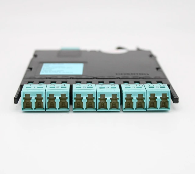 Alt view image 4 of 7 - Corning ECM-UM12-05-93T 12 Fiber Pretium EDGE® LC Duplex to MTP® Connector Module, 50 µm multimode (OM3)