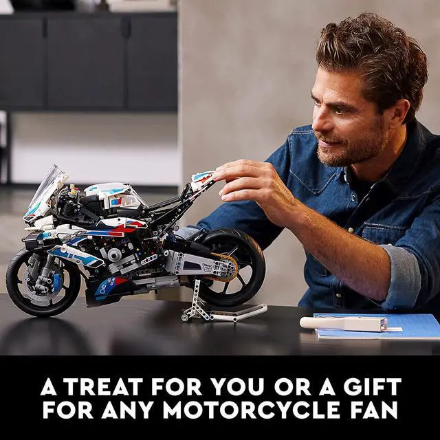 Alt view image 5 of 9 - LEGO Technic BMW M 1000 RR 42130 Model Building Set for Adults (1,925 Pieces)