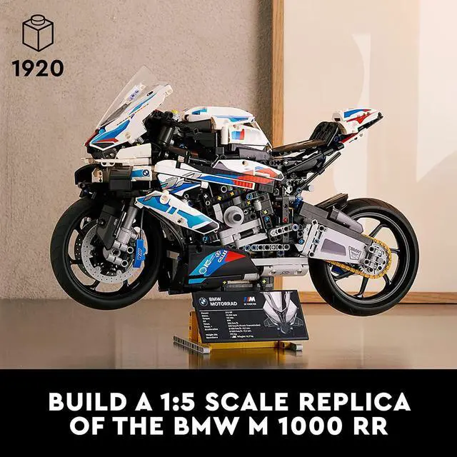 Alt view image 4 of 9 - LEGO Technic BMW M 1000 RR 42130 Model Building Set for Adults (1,925 Pieces)