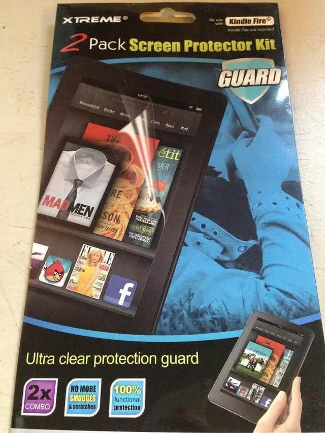 Alt view image 2 of 3 - xTREME 2 Pack Screen Protector Kit For Kindle Fire 7 (2017-2018)