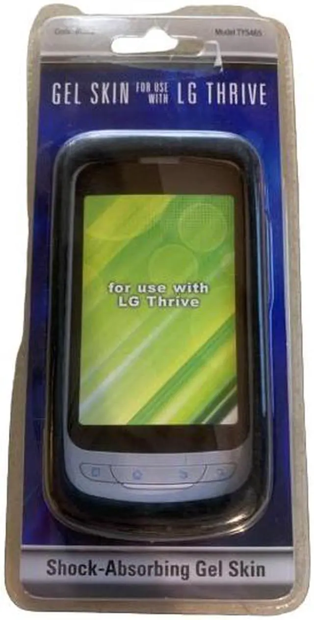 Alt view image 2 of 2 - TWO PACK -LG Thrive Gel Skin Black Phone Case