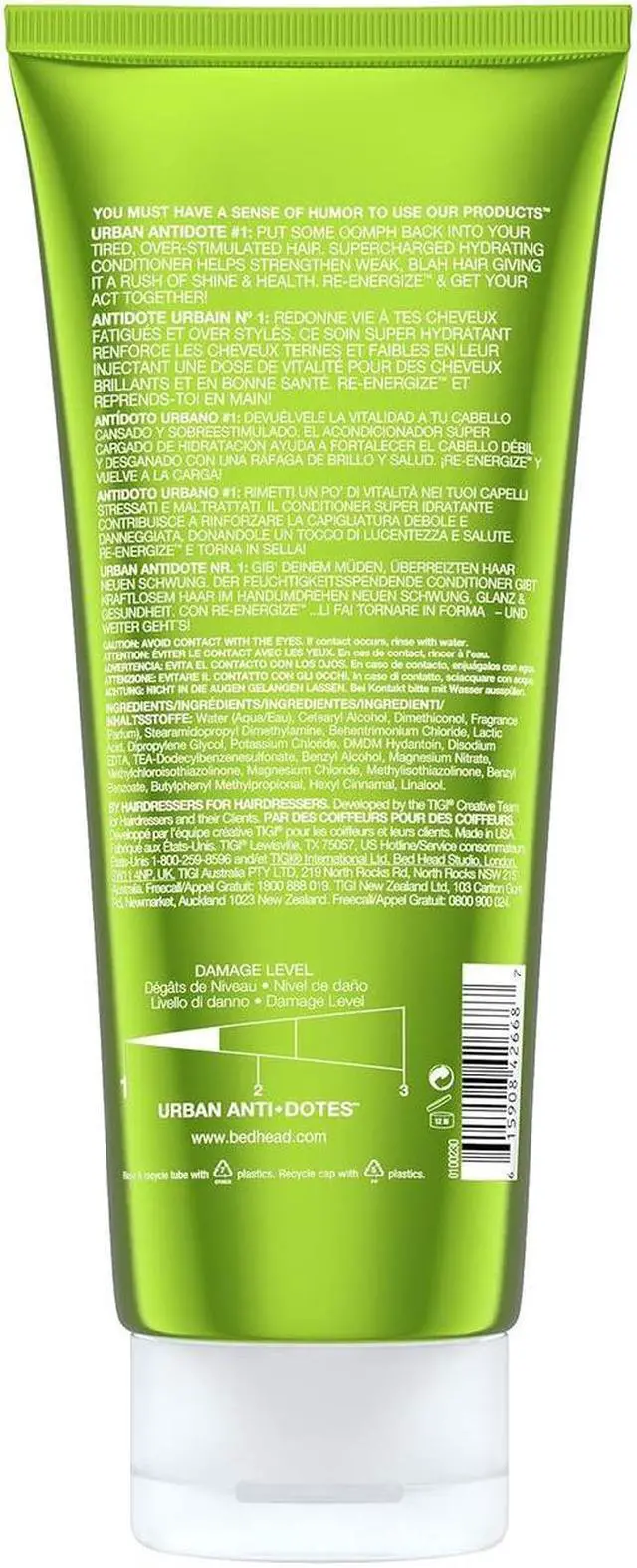 Alt view image 3 of 5 - Tigi Bed Head Urban Anti+dotes Re-energize Conditioner 200ml/6.76oz