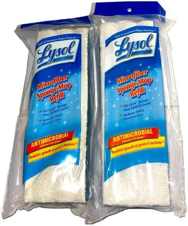 Main image of 2-pk Lysol Microfiber Blue Sponge Mop Refill for 58045 Series- Reduces Odors 14z
