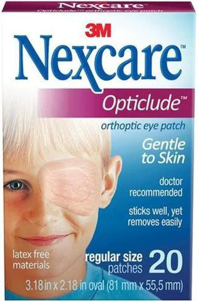 Alt view image 3 of 3 - 3M Nexcare Opticlude Adhesive Orthotic Eye Patch 20 per Box  / 13z