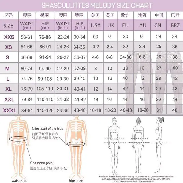 Alt view image 7 of 7 - shascullfites melody body shaper suits for women shapewear jeggings push up effect top sets Medium