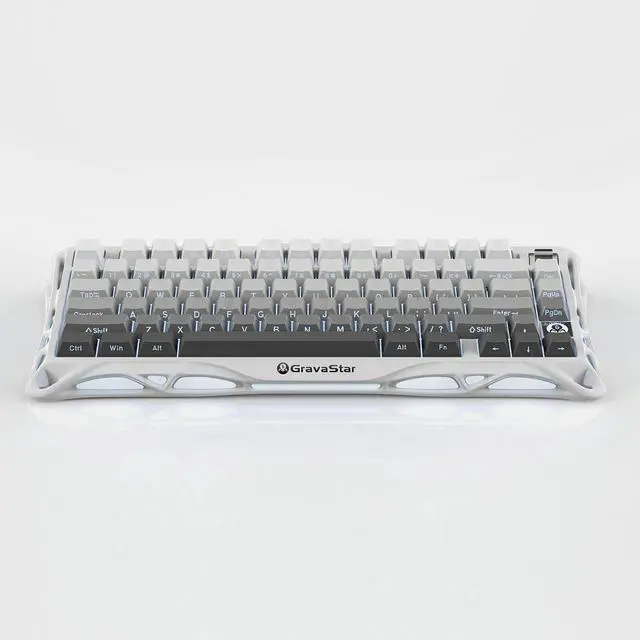Alt view image 2 of 7 - GravaStar Computer Peripheral Devices, Mercury,K1 75% Wireless Mechanical Gaming Keyboard, Aluminum Alloy Exoskeleton Design, Gasket Custom Keyboard Hot-Swap Socket, Linear Switches, RGB Backlit