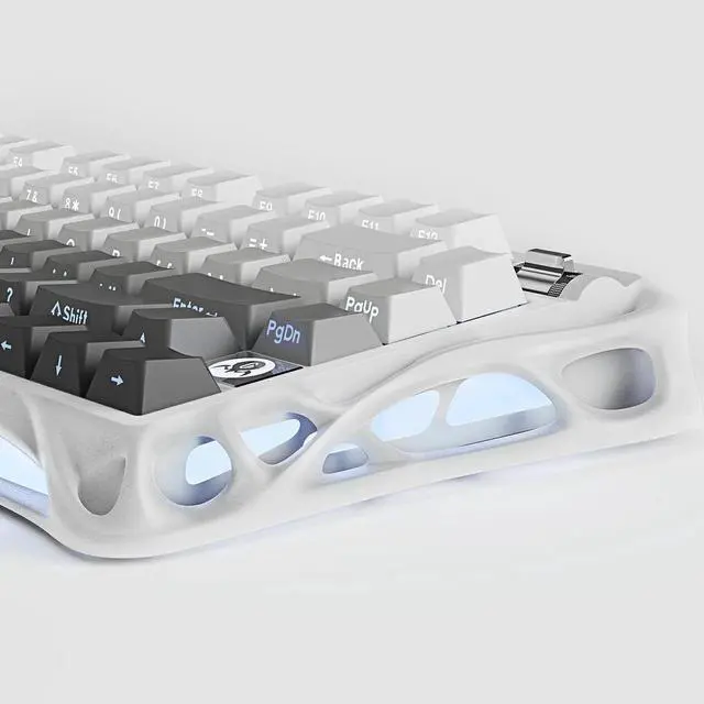 Alt view image 5 of 7 - GravaStar Computer Peripheral Devices, Mercury,K1 75% Wireless Mechanical Gaming Keyboard, Aluminum Alloy Exoskeleton Design, Gasket Custom Keyboard Hot-Swap Socket, Linear Switches, RGB Backlit