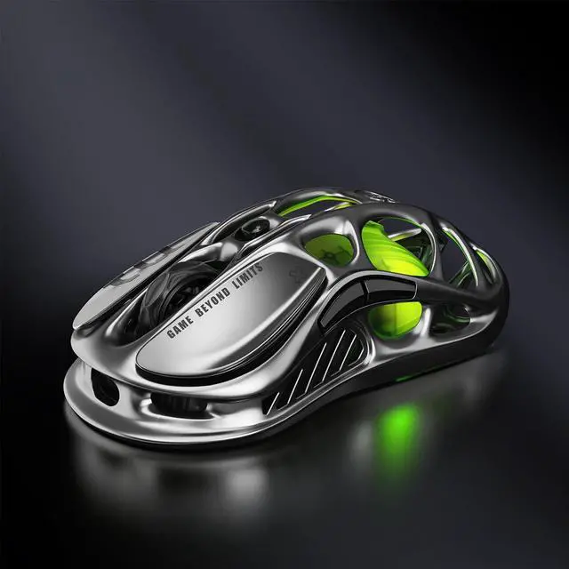 Main image of GravaStar Mercury M1 Pro Wireless Gaming Mouse, Lightweight Magnesium Alloy, 26,000 DPI, PAW3395DM Sensor, 5 Programmable Buttons, Support Wired/2.4GHz/BT, Up to 200H Endurance