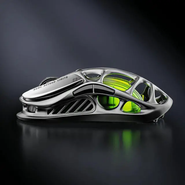 Alt view image 2 of 5 - GravaStar Mercury M1 Pro Wireless Gaming Mouse, Lightweight Magnesium Alloy, 26,000 DPI, PAW3395DM Sensor, 5 Programmable Buttons, Support Wired/2.4GHz/BT, Up to 200H Endurance