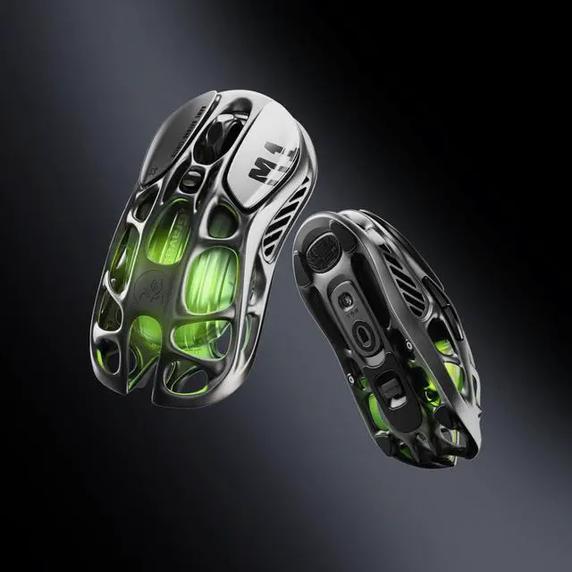 Alt view image 3 of 5 - GravaStar Mercury M1 Pro Wireless Gaming Mouse, Lightweight Magnesium Alloy, 26,000 DPI, PAW3395DM Sensor, 5 Programmable Buttons, Support Wired/2.4GHz/BT, Up to 200H Endurance