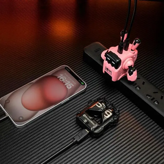 Alt view image 6 of 7 - GravaStar Delta35 35W GAN+ Fast Charger Dual USB-C Ports