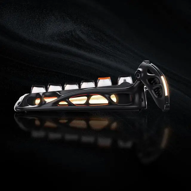 Alt view image 4 of 7 - GravaStar Mercury K1 Pro Wireless Mechanical Gaming Keyboard, 75% Layout RGB Custom Keyboard, Aluminum Alloy Matte Black Frame with Phoenix-Inspired Keycaps, Hot-Swappable Linear Switches CyberFlare