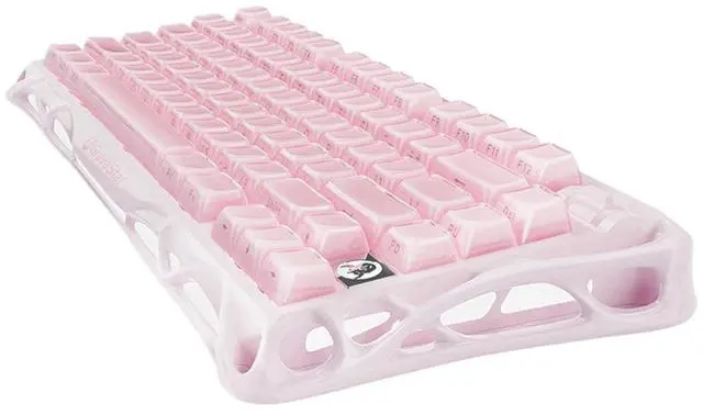 Alt view image 4 of 7 - GravaStar Mercury K1 75% Pink Wireless Keyboard, Aluminum Alloy Exoskeleton Design Mechanical Gaming Keyboard, Gasket Hot-Swap Socket, Linear Switches, RGB Backlit