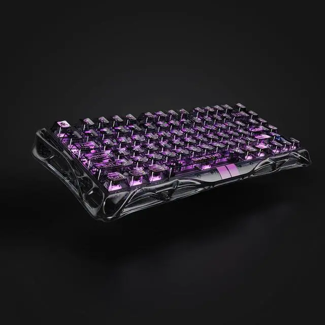 Main image of GravaStar Mercury V75 Lite Hall Effect Magnetic Gaming Keyboard 8KHz Rapid Trigger Wired 75% Keyboard, Adjustable Actuation, Hot-Swappable Switches, Transparent RGB for PC/Mac