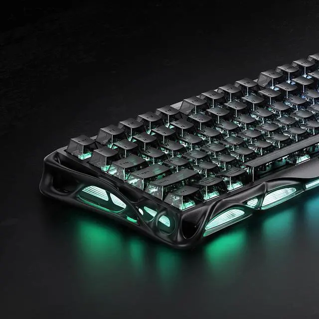 Alt view image 2 of 5 - GravaStar Mercury V75 HE Keyboard, 75% HallEffect Magnetic Switch Gaming Keyboard, 8000Hz Polling, 0.005RT, Wired USB-C, RGB Backlit, Adjustable Actuation, SemiAluminum Chassis-Stealth Black