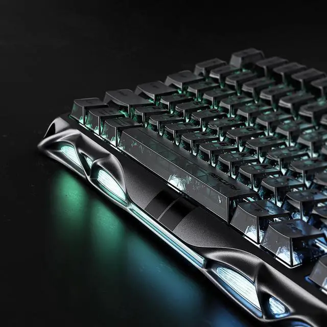 Alt view image 3 of 5 - GravaStar Mercury V75 HE Keyboard, 75% HallEffect Magnetic Switch Gaming Keyboard, 8000Hz Polling, 0.005RT, Wired USB-C, RGB Backlit, Adjustable Actuation, SemiAluminum Chassis-Stealth Black
