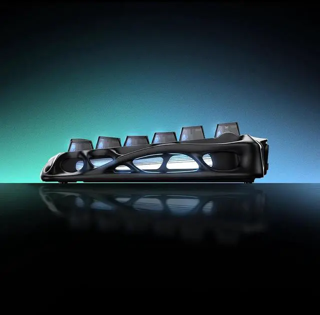 Alt view image 4 of 5 - GravaStar Mercury V75 HE Keyboard, 75% HallEffect Magnetic Switch Gaming Keyboard, 8000Hz Polling, 0.005RT, Wired USB-C, RGB Backlit, Adjustable Actuation, SemiAluminum Chassis-Stealth Black