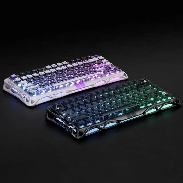 Alt view image 5 of 5 - GravaStar Mercury V75 HE Keyboard, 75% HallEffect Magnetic Switch Gaming Keyboard, 8000Hz Polling, 0.005RT, Wired USB-C, RGB Backlit, Adjustable Actuation, SemiAluminum Chassis-Stealth Black