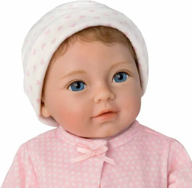 Alt view image 4 of 4 - The Ashton - Drake Galleries Little Ellie Tiny Miracles Baby RealTouch® Vinyl Skin With Hand-Rooted Hair Lifelike & Realistic Weighted Doll 10-inches