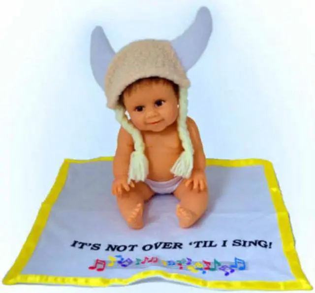 Main image of The Ashton-Drake Hats Off to You Baby Collection Issue #23: 'It's Not Over Until I Sing' Baby Doll by Sherry Rawn 5.5-Inches