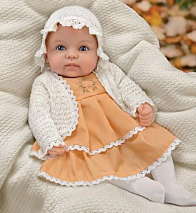 Alt view image 3 of 6 - The Ashton-Drake Galleries Such A Doll Photo Contest Collection Issue #7: 'Rosalie' Baby Doll with RealTouch® Vinyl by Ping Lau 17-Inches
