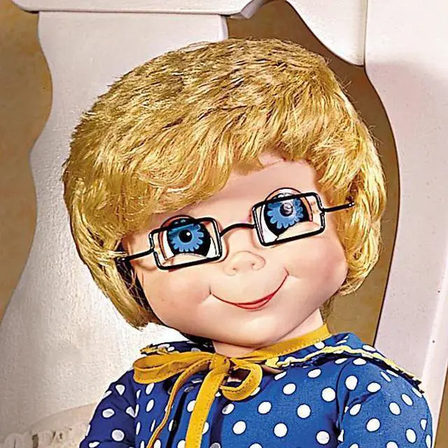 Alt view image 3 of 3 - The Ashton - Drake Galleries Soft & Huggable Mrs. Beasley Poseable Vinyl Talking Doll 11 Phrases from "Family Affair" Characterized by Actress Cheryl Ladd 20-inches