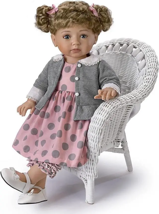 Alt view image 5 of 6 - The Ashton - Drake Galleries Mayra Garza Poseable Child Doll with Vinyl Skin and Hold That Pose Armature
