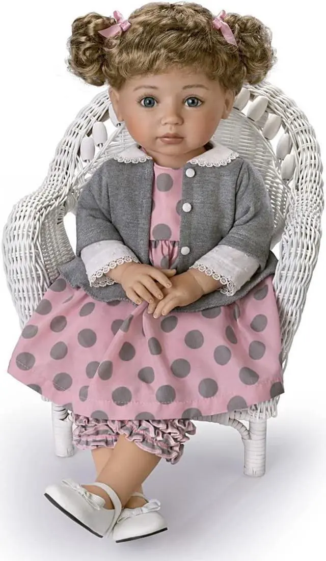 Alt view image 3 of 6 - The Ashton - Drake Galleries Mayra Garza Poseable Child Doll with Vinyl Skin and Hold That Pose Armature