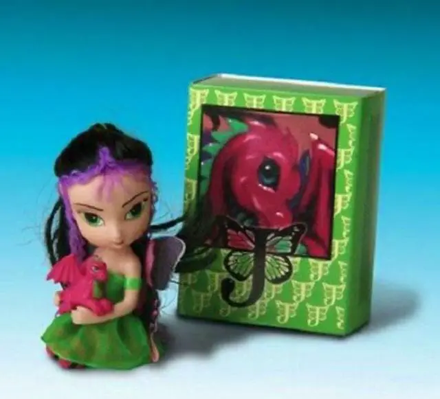 Alt view image 2 of 2 - The Ashton-Drake Galleries The Dragonling Darlings Matchbox Collection Issue #6: "Amethyst" Figurine by Jasmine Becket-Griffith 3-Inches