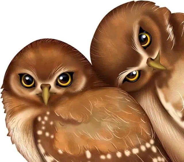 Alt view image 2 of 3 - The Hamilton Collection Laura Crawford Williams Nature's Precious Moment Owl Couple Figurine