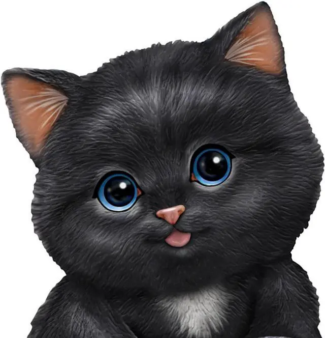 Alt view image 2 of 3 - The Hamilton Collection Kayomi Harai Dark Roast Coffee Mug Cat Figurine from Theby