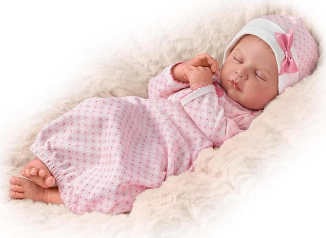 Realistic baby doll that sales breathes