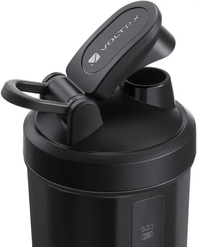 Alt view image 4 of 7 - VOLTRX Merger Protein Blender Shaker Bottle USB C Rechargeable Electric Protein Shake Mixer Cups BPA Free 24oz - Black