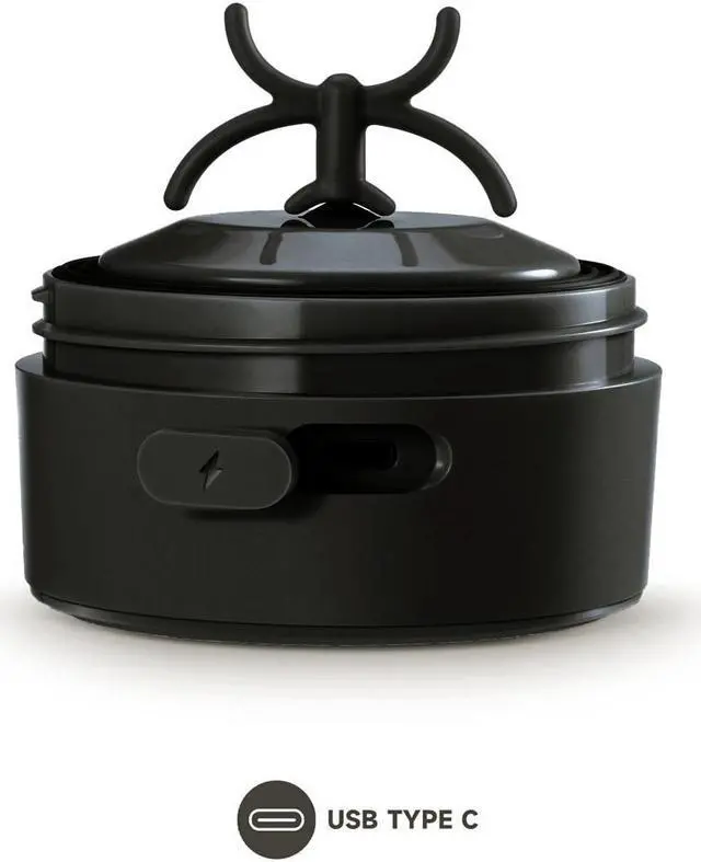 Alt view image 6 of 7 - VOLTRX Merger Protein Blender Shaker Bottle USB C Rechargeable Electric Protein Shake Mixer Cups BPA Free 24oz - Black